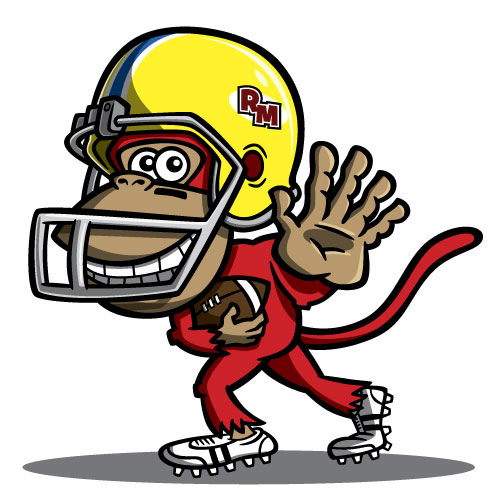 Football Monkey Mascot
