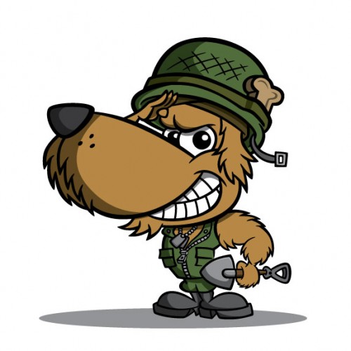 Military Dog Mascot
