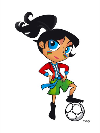 Soccer Girl Mascot