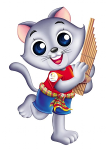 Cute Asian Cat Mascot