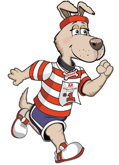 Running Dog Mascot