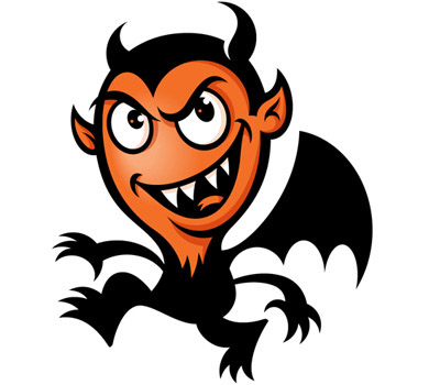 Black Devil Mascot