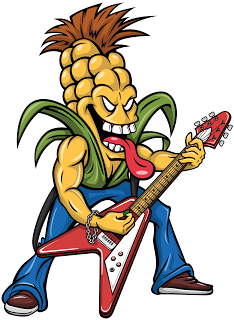 Rocker Corn Mascot