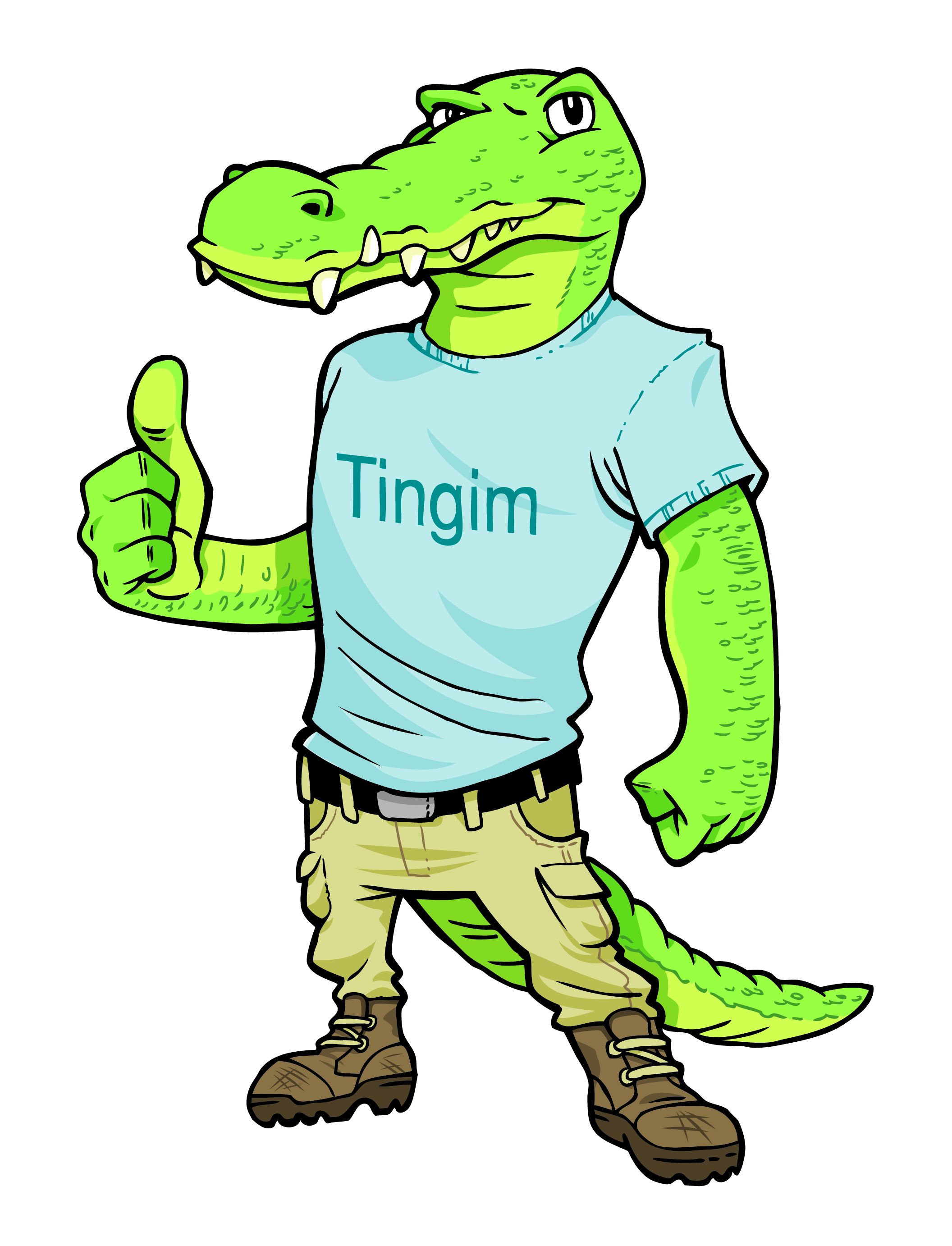 Cool Croc Mascot
