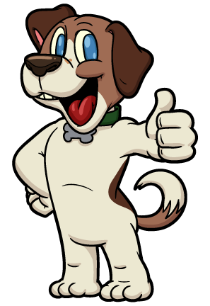 Happy Dog Mascot