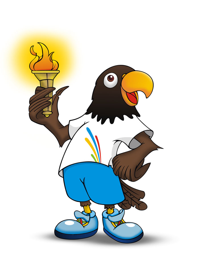 Black Parrot Mascot