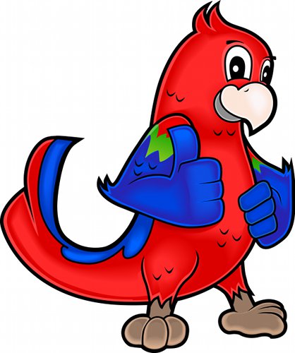 Colorful Parrot Mascot