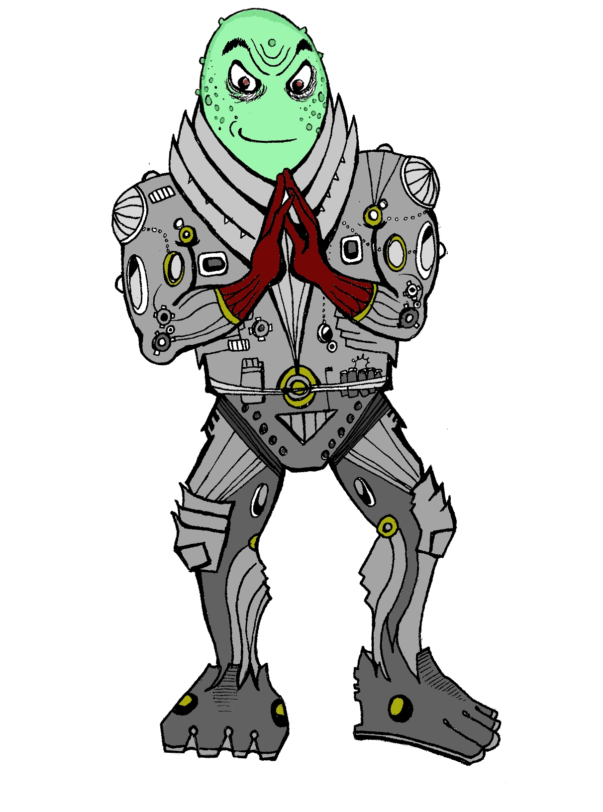 Alien Villain Mascot