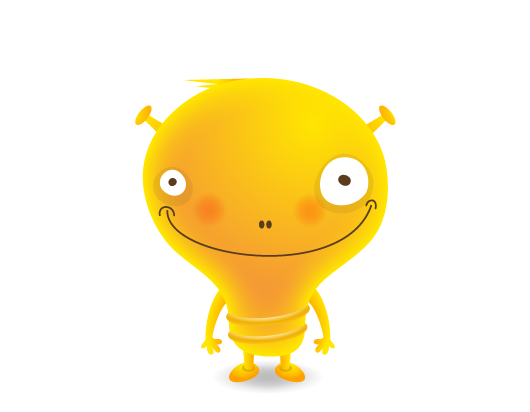 Yellow Alien Mascot