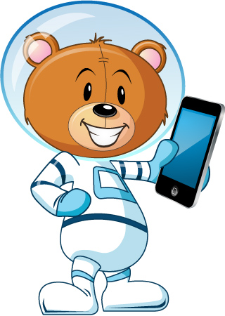Space Bear Mascot