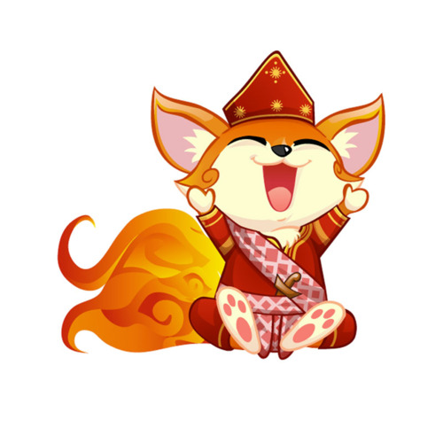 Flaming Fox Mascot