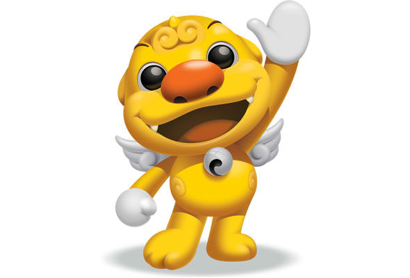 Yellow Creature Mascot