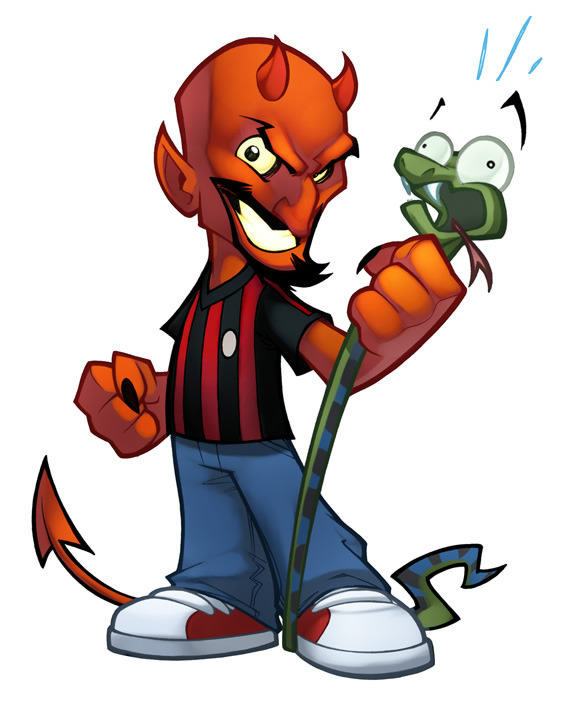 Devil Guy Mascot
