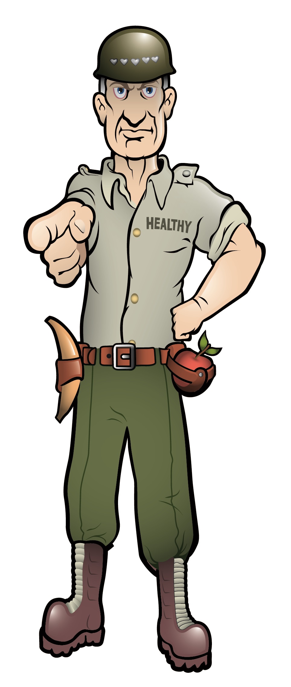 Military General Mascot