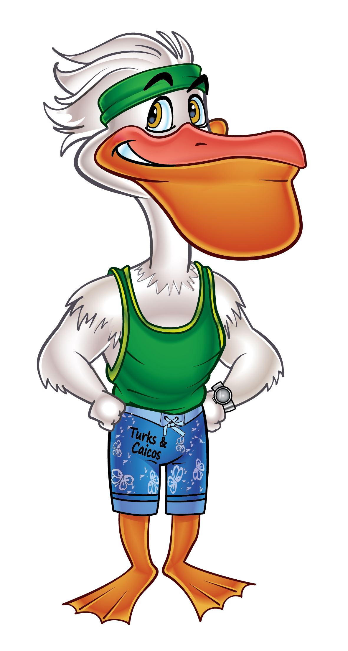 Athletic Pelican Mascot