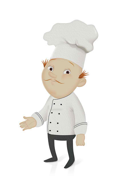 Shy Chef Mascot