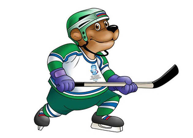 Ice Hockey Bear Mascot