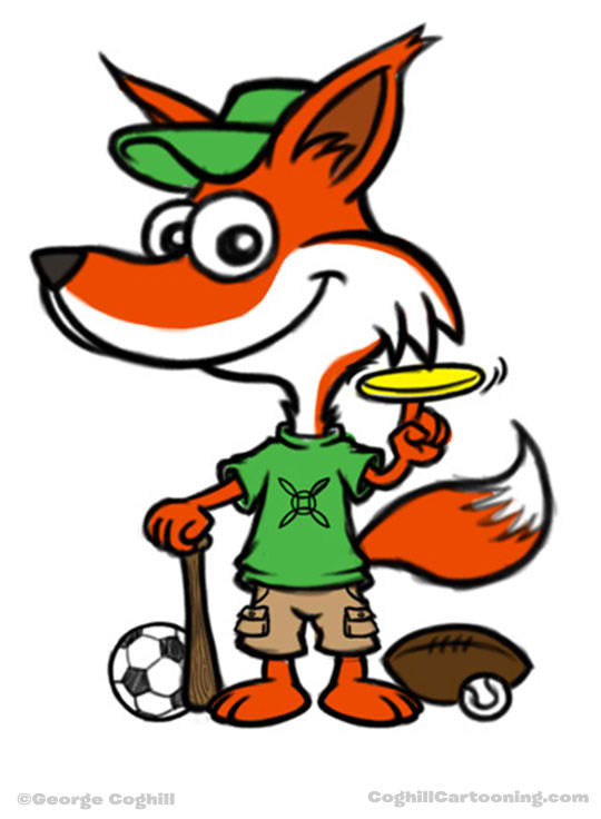 Sporty Fox Mascot