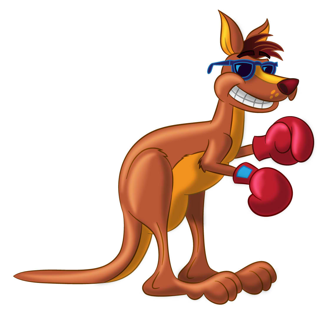 Boxing Kangaroo Mascot