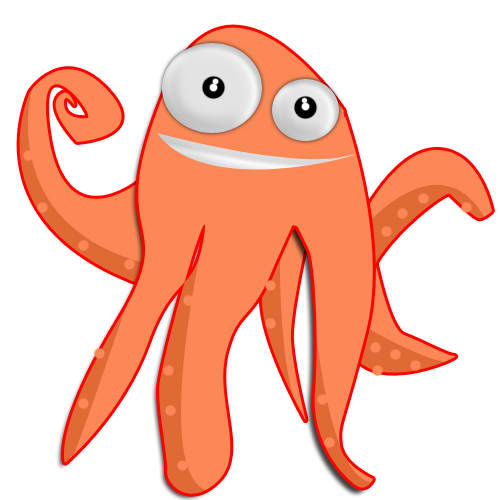 Funny Octopus Mascot