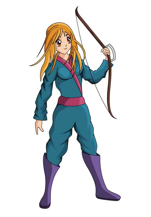 Female Archer Mascot