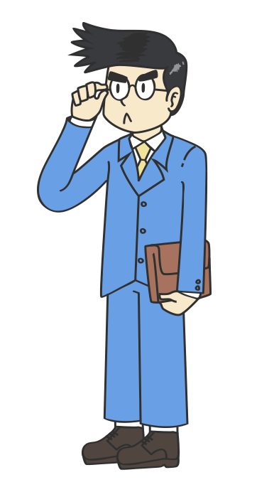Asian Office Guy Mascot