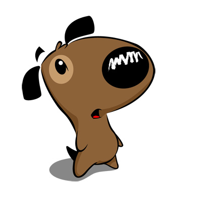 Cute Brown Puppy Mascot
