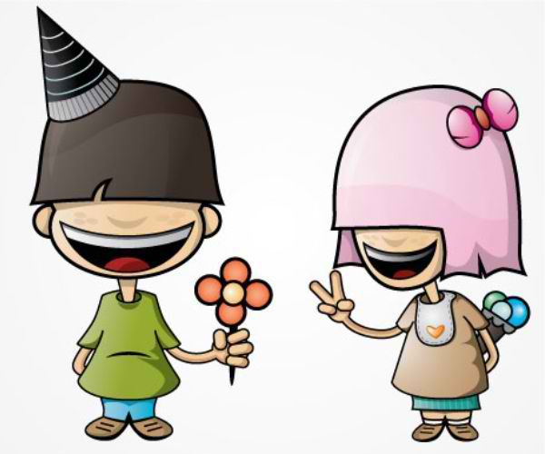 Emo Couple Mascot