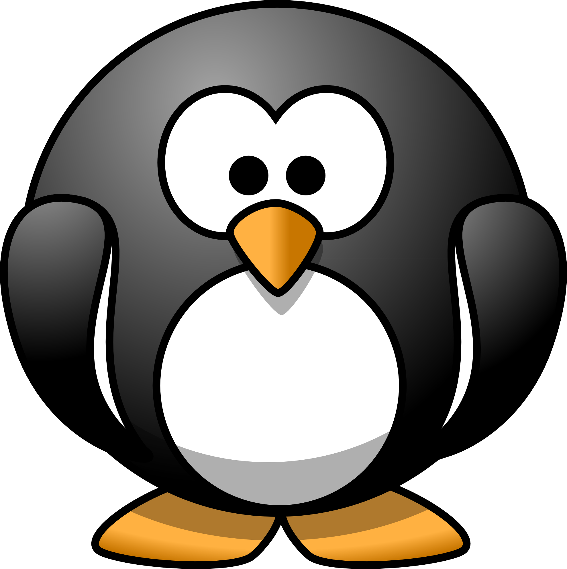Round Penguin Mascot