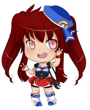Chibi Anime Girl Mascot