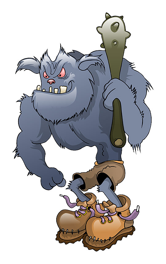 Scary Blue Monster