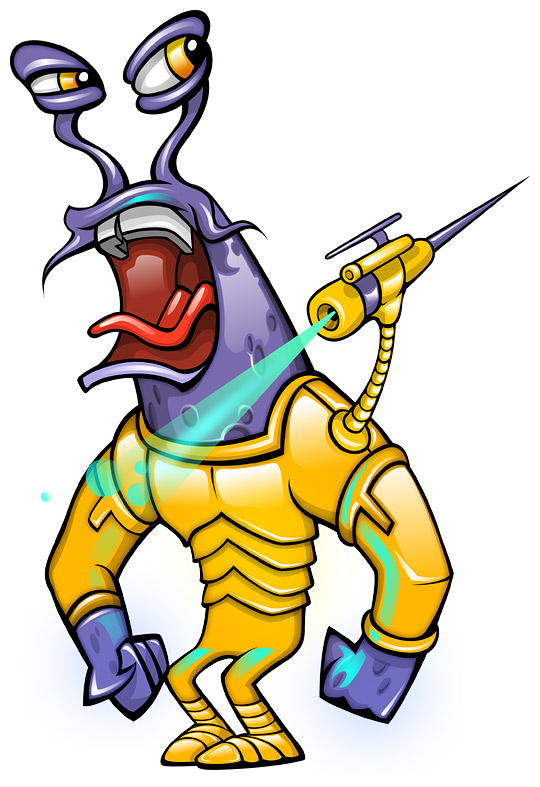 Army Alien Mascot
