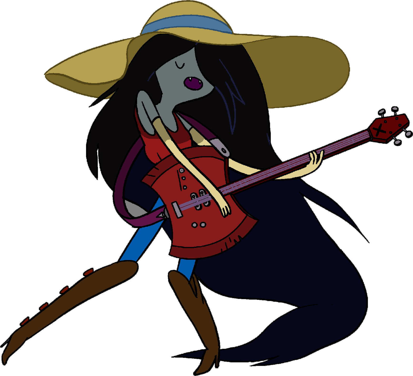 Vampire Rocker Girl Mascot