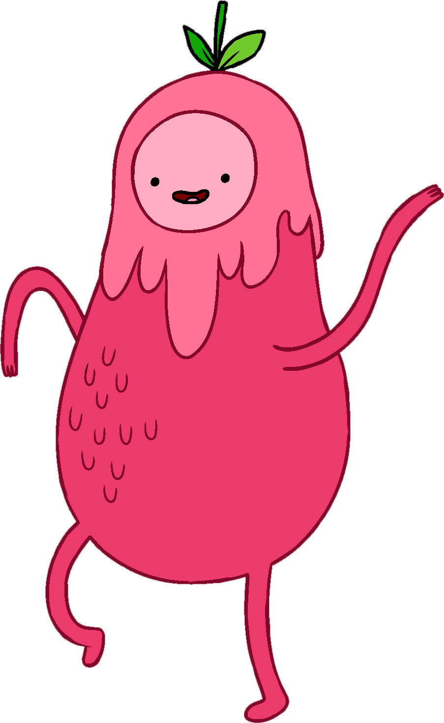 Pink Fruit Mascot