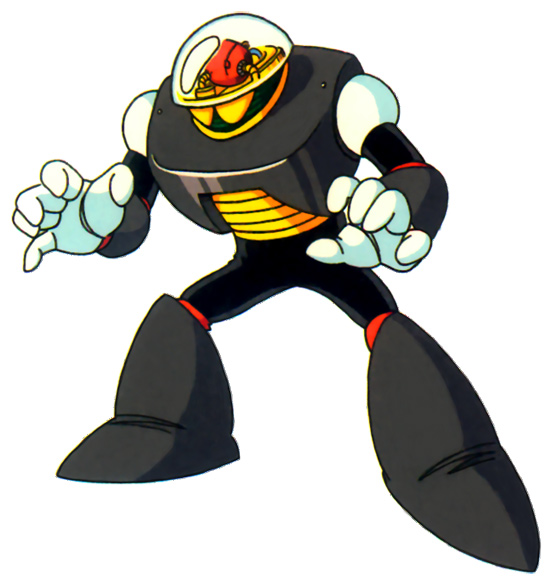 Evil Dark Robot Mascot