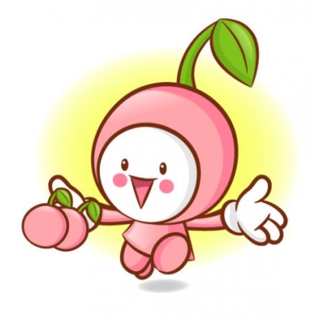 Pink Fruit Mascot