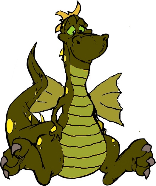 Green Dragon Mascot