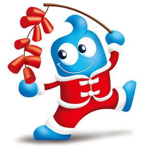 Happy Chinese Mascot