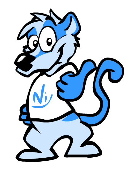 Blue Rat Mascot