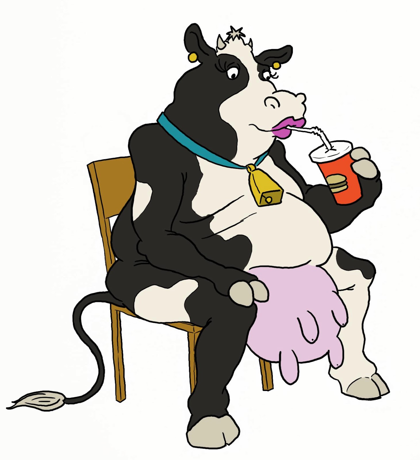 Milking Cow Mascot