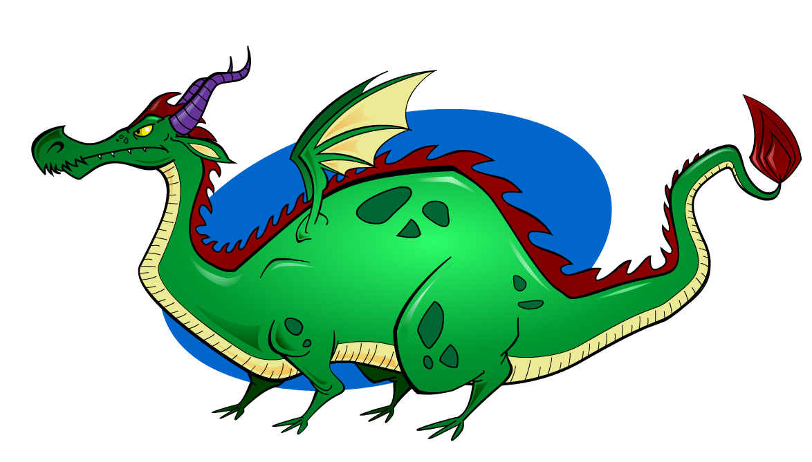 Green Dragon Mascot