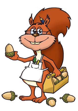 Squirrel Mascot