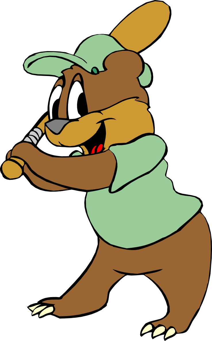 Baseball Bear Mascot