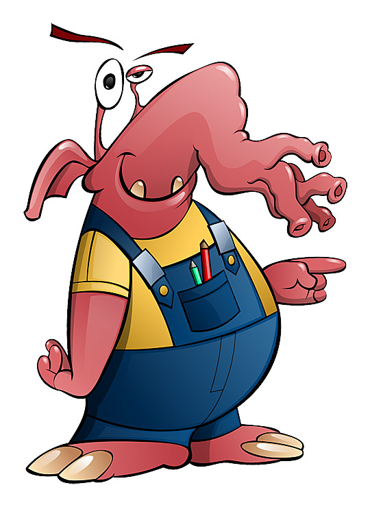 Elephant-Like Alien Mascot