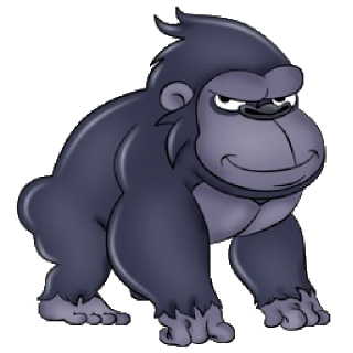 Young Gorilla Mascot