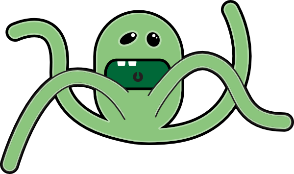 Alien Octopus Mascot