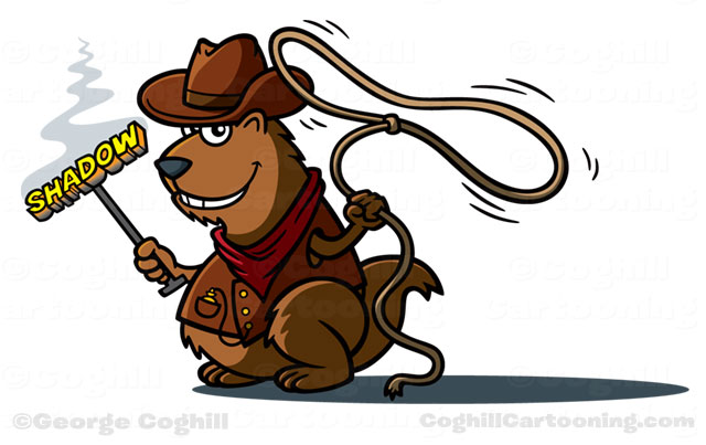 Cowboy Beaver Mascot