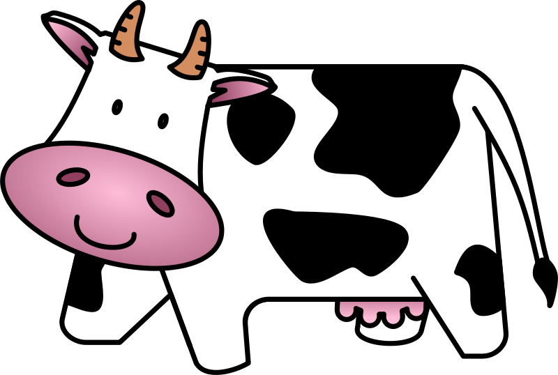 Happy Farm Cow Mascot