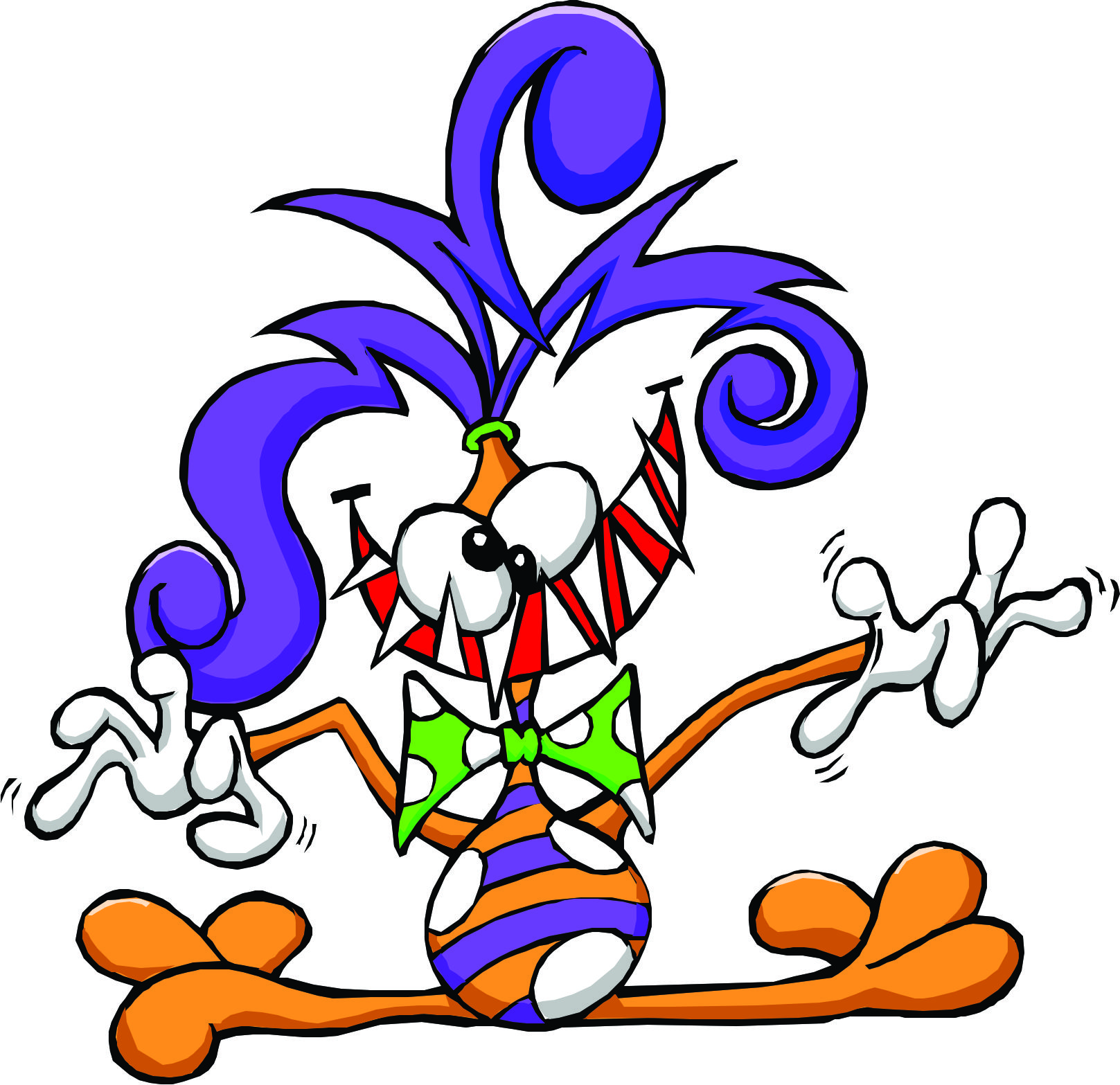 Weird Clown-like Alien Mascot