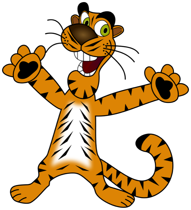 Happy Tiger Mascot